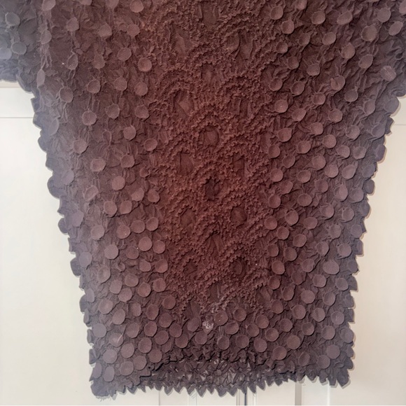 Vintage brown short-sleeve popcorn bubble crinkle shirt - o/s - Picture 3 of 12